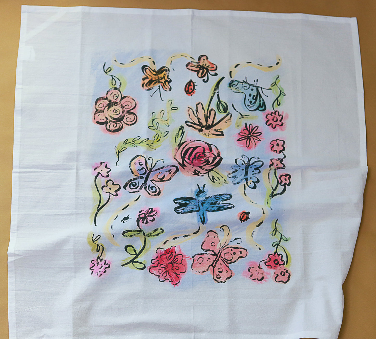 Butterfly Garden Dish Towel