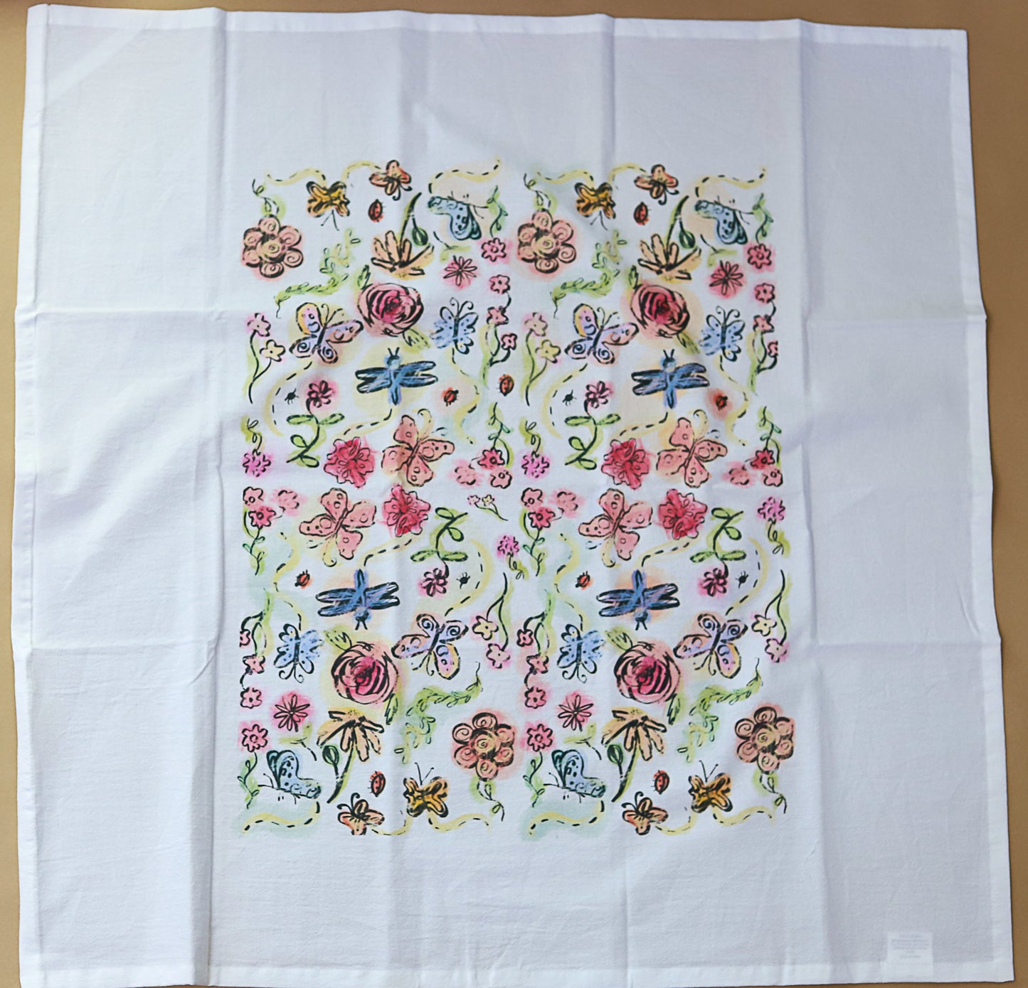 Little Butterfly Garden Dish Towel